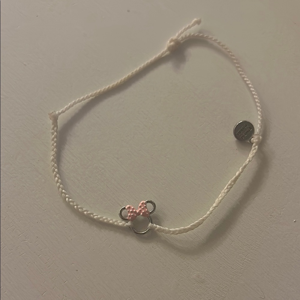Pura Vida Pink and White Minnie Mouse Bracelet